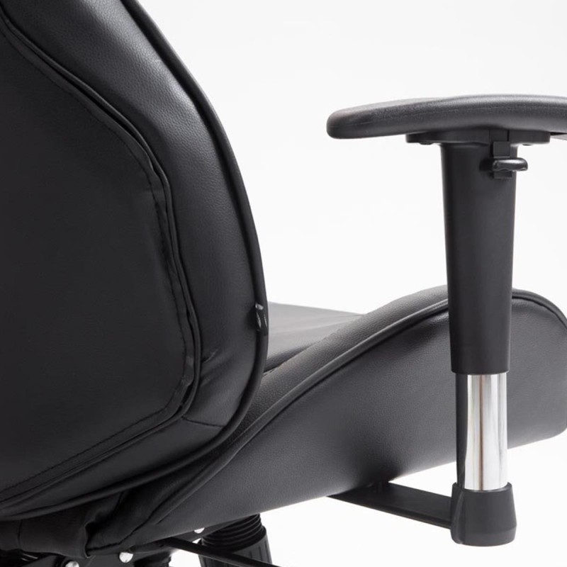 Silla Gaming HAMIL PIEL color Negro