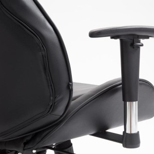 Silla Gaming HAMIL PIEL color Negro