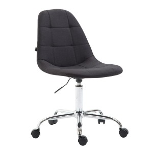 Silla de Oficina DANIL TELA en Piel color negro
