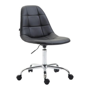 Silla de Oficina DANIL en Piel color negro