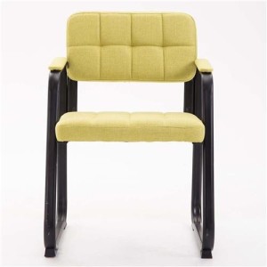 Silla de Confidente CABANA, Estructura Metálica y Tela Gris