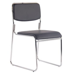 Silla de Confidente MAUI PIEL en Negro