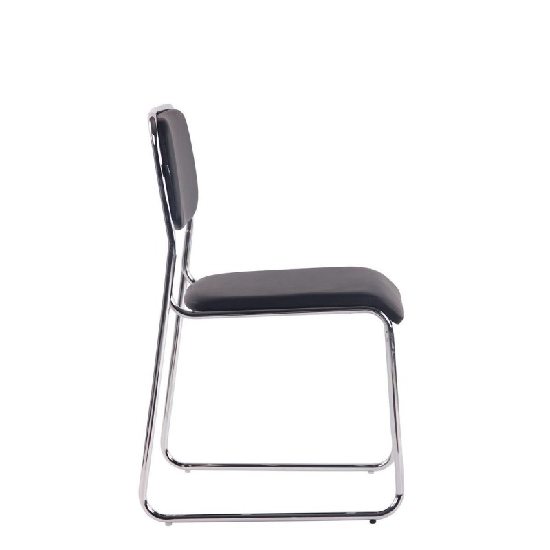 Silla de Confidente MAUI PIEL en Negro