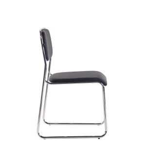 Silla de Confidente MAUI PIEL en Negro