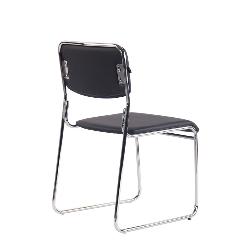 Silla de Confidente MAUI PIEL en Negro