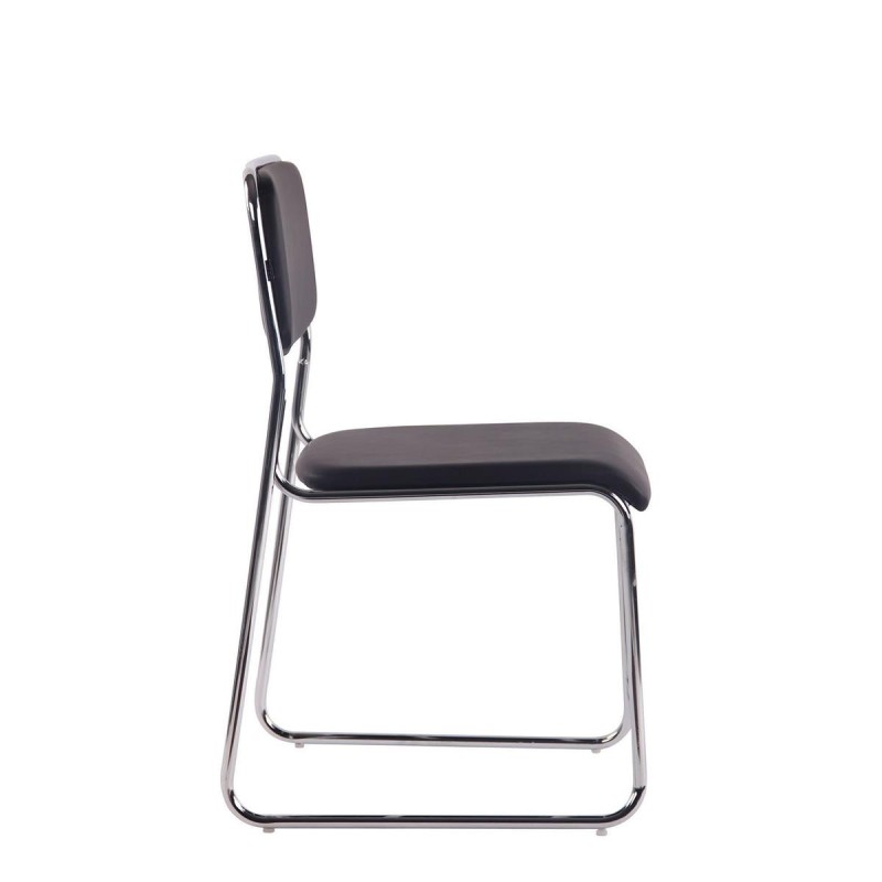 Silla de Confidente MAUI PIEL en Negro