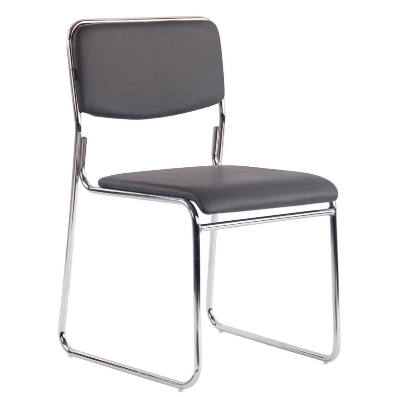Silla de Confidente MAUI PIEL en Negro