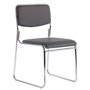 Silla de Confidente MAUI PIEL en Negro