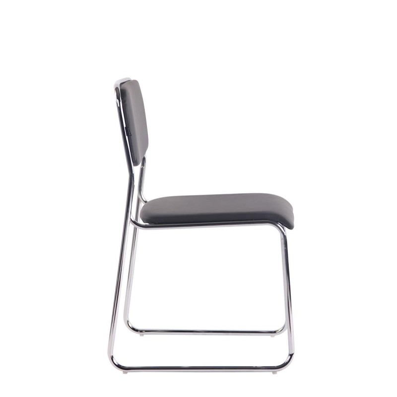 Silla de Confidente MAUI PIEL en Negro