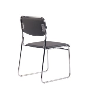 Silla de Confidente MAUI PIEL en Negro