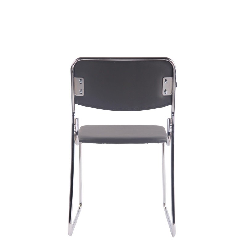 Silla de Confidente MAUI PIEL en Negro