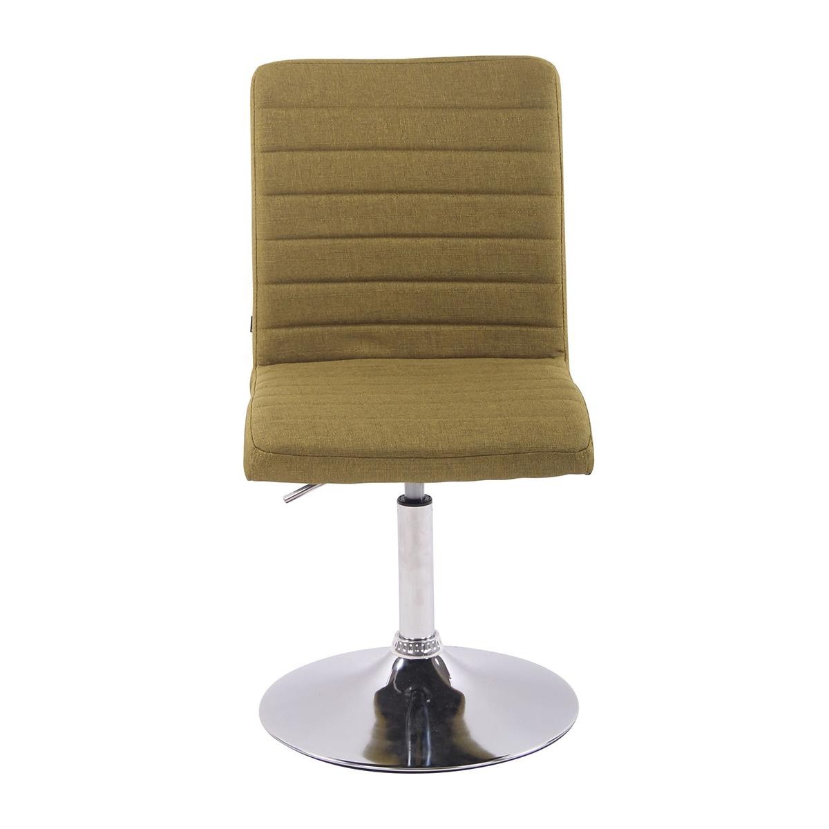 Silla de Confidente KATE, Ajustable en Altura, Base Metálica, en Tela color Negro