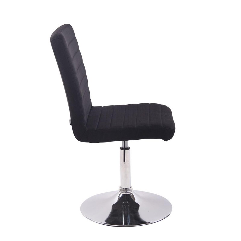 Silla de Confidente KATE en Tela color Negro