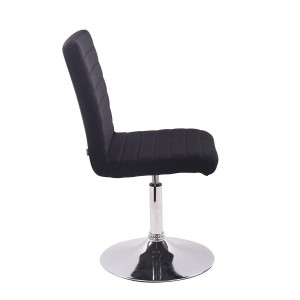 Silla de Confidente KATE en Tela color Negro