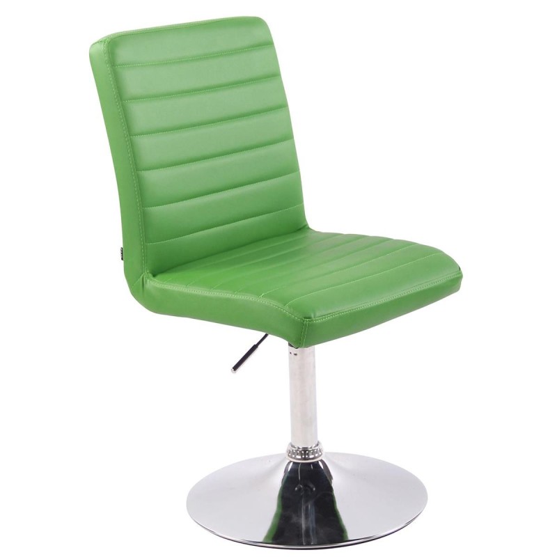 Silla de Confidente KATE PIEL en color Negro