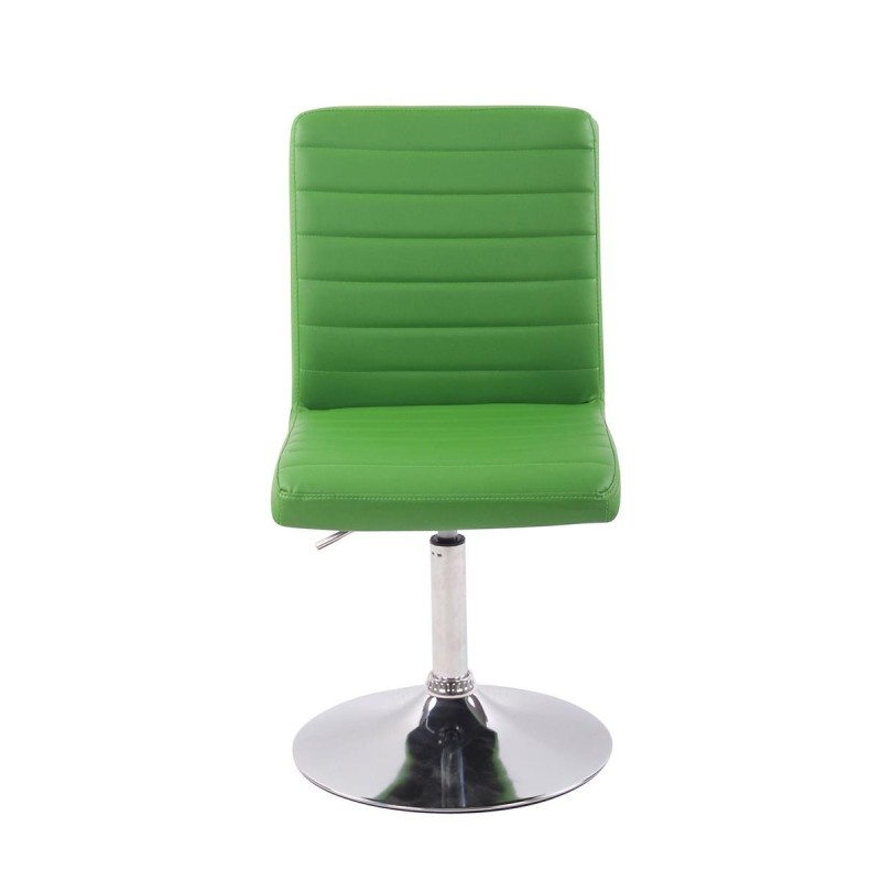 Silla de Confidente KATE PIEL en color Negro