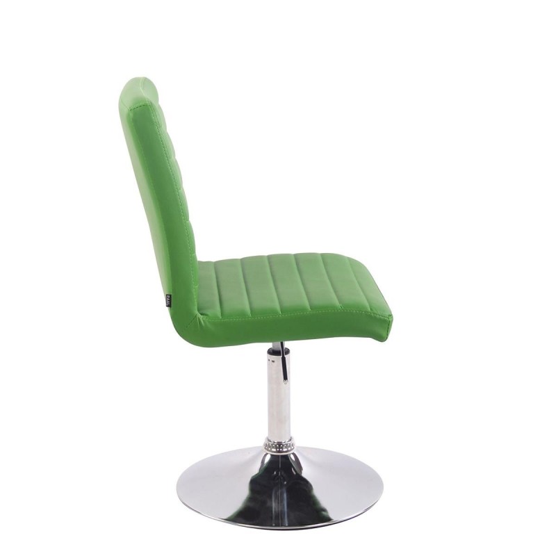 Silla de Confidente KATE PIEL en color Negro