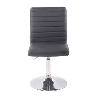 Silla de Confidente KATE PIEL en color Negro 2