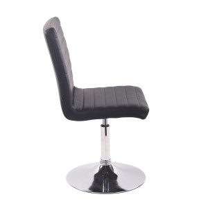 Silla de Confidente KATE PIEL en color Negro