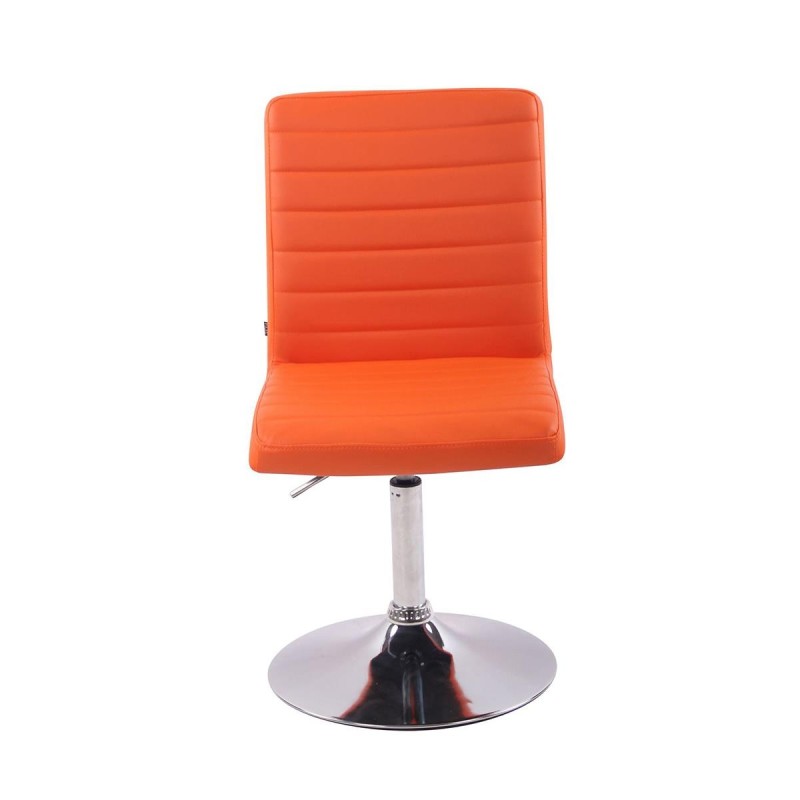 Silla de Confidente KATE PIEL en color Negro