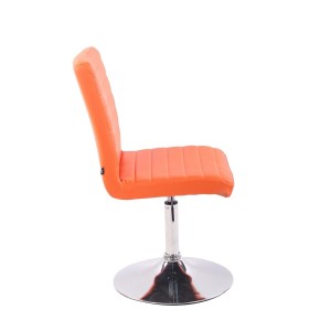 Silla de Confidente KATE PIEL en color Negro