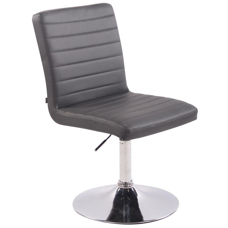 Silla de Confidente KATE PIEL en color Negro