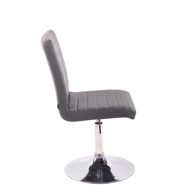 Silla de Confidente KATE PIEL en color Negro