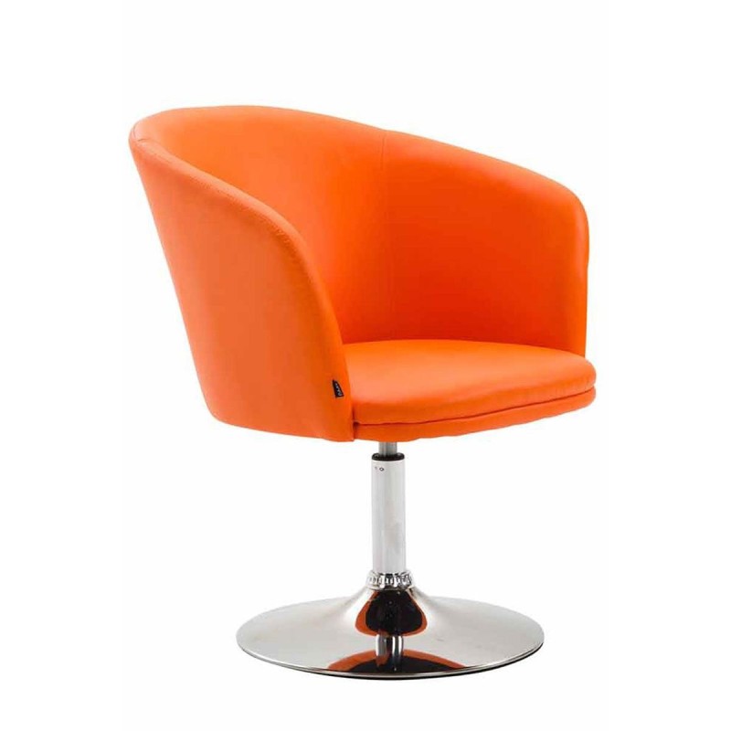 Silla de Confidente BALI en Piel color Negro