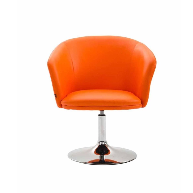 Silla de Confidente BALI en Piel color Negro