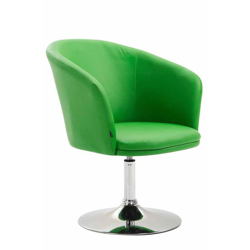 Silla de Confidente BALI en Piel color Negro