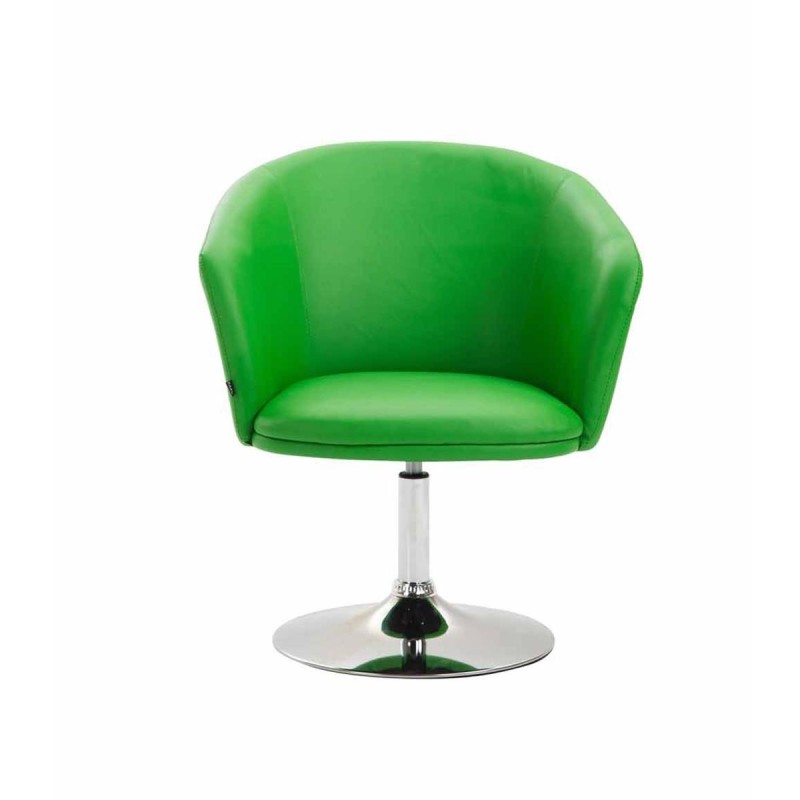 Silla de Confidente BALI en Piel color Negro