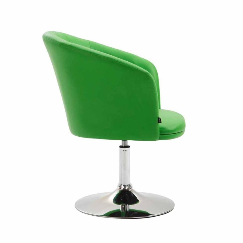 Silla de Confidente BALI en Piel color Negro