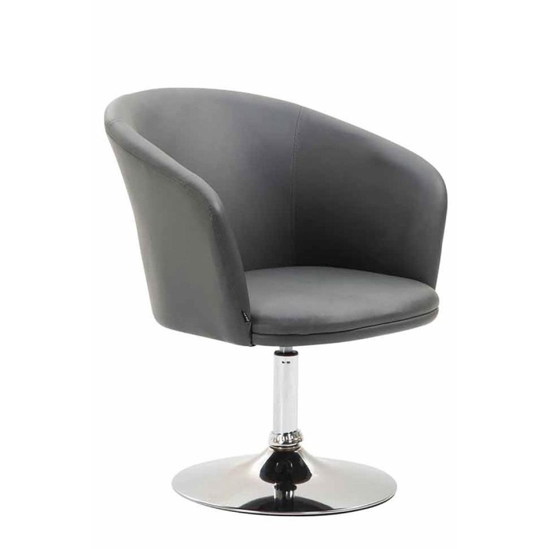 Silla de Confidente BALI en Piel color Negro
