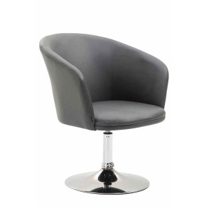 Silla de Confidente BALI en Piel color Negro