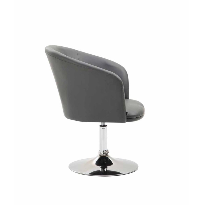 Silla de Confidente BALI en Piel color Negro