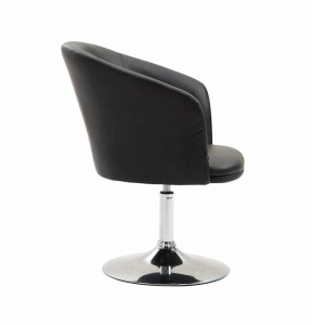 Silla de Confidente BALI en Piel color Negro