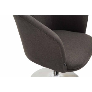 Silla de Confidente BALI TELA color Negro
