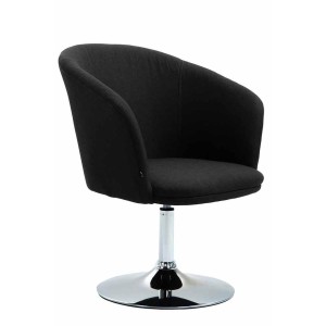 Silla de Confidente BALI TELA color Negro