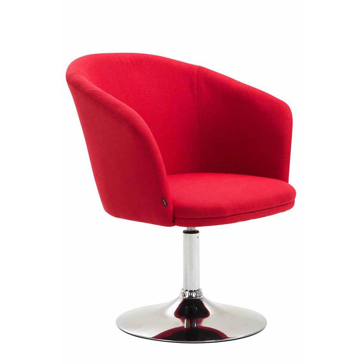 Silla de Confidente BALI TELA, Asiento Giratorio, Base Metálica, color Negro