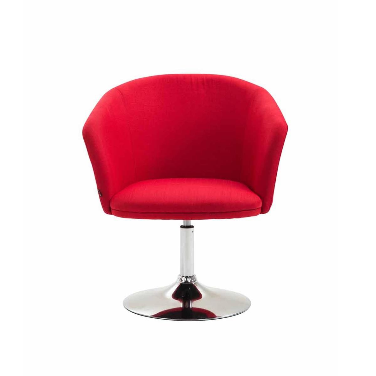 Silla de Confidente BALI TELA, Asiento Giratorio, Base Metálica, color Negro