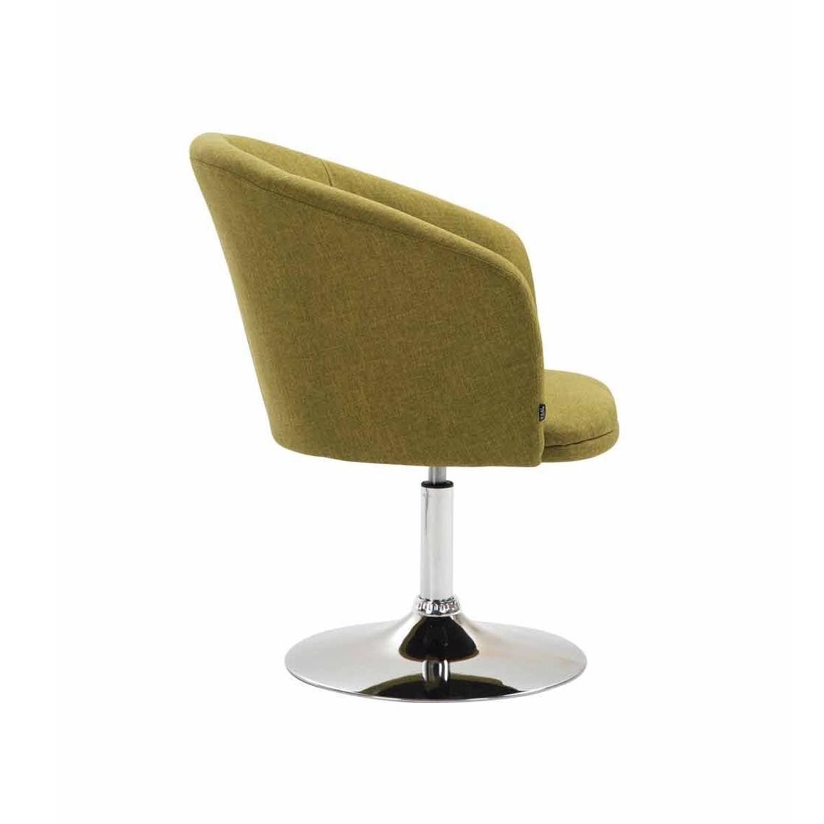 Silla de Confidente BALI TELA, Asiento Giratorio, Base Metálica, color Negro
