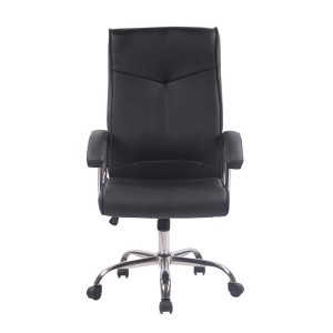 Silla de Oficina CALESTY en Piel color Negro