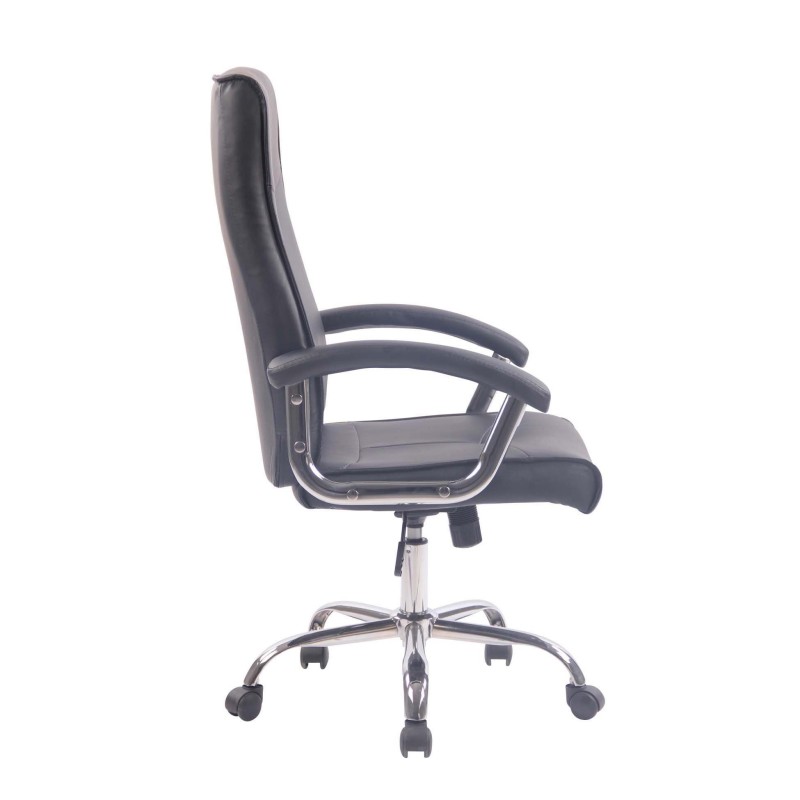 Silla de Oficina CALESTY en Piel color Negro