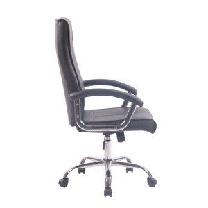 Silla de Oficina CALESTY en Piel color Negro