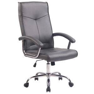 Silla de Oficina CALESTY en Piel color Negro