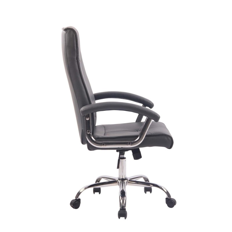 Silla de Oficina CALESTY en Piel color Negro
