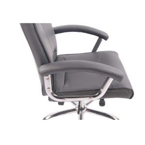 Silla de Oficina CALESTY en Piel color Negro
