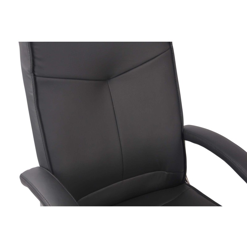 Silla de Oficina CALESTY en Piel color Negro