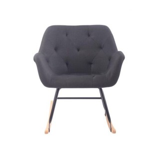 Mecedora DANDY en Tela color Negro 2
