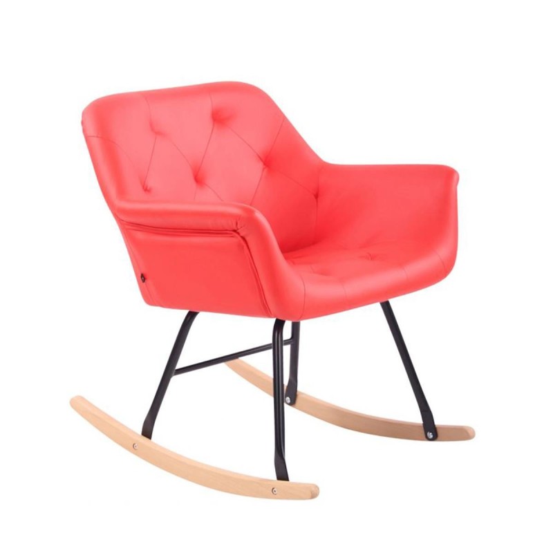 Mecedora DANDY PIEL color Negro